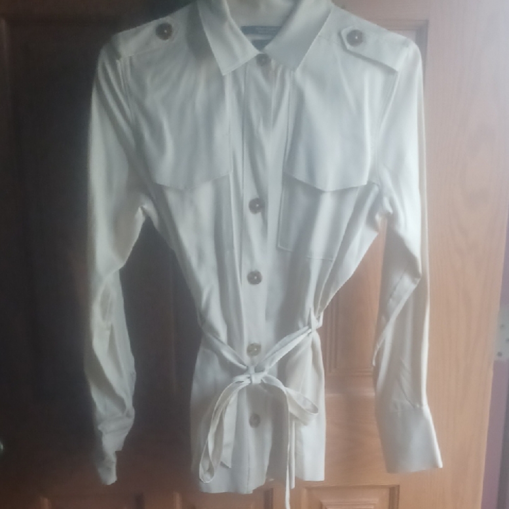 Scotch & Soda Cream Button-Up Top